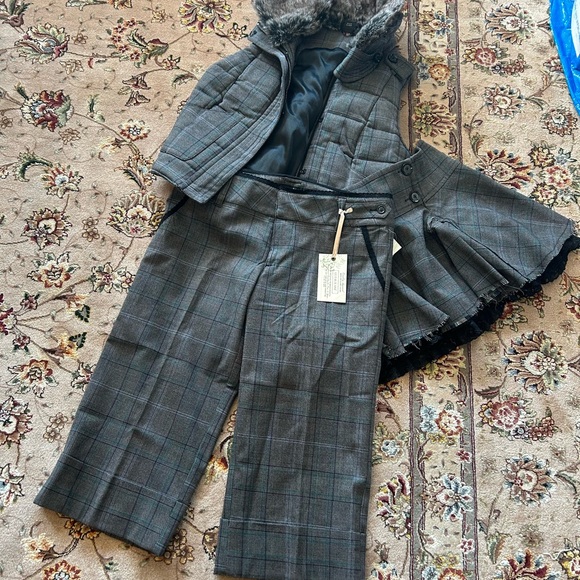 Guess Cropped Plaid Cuffed Pants,size 28 NWT - Picture 10 of 11